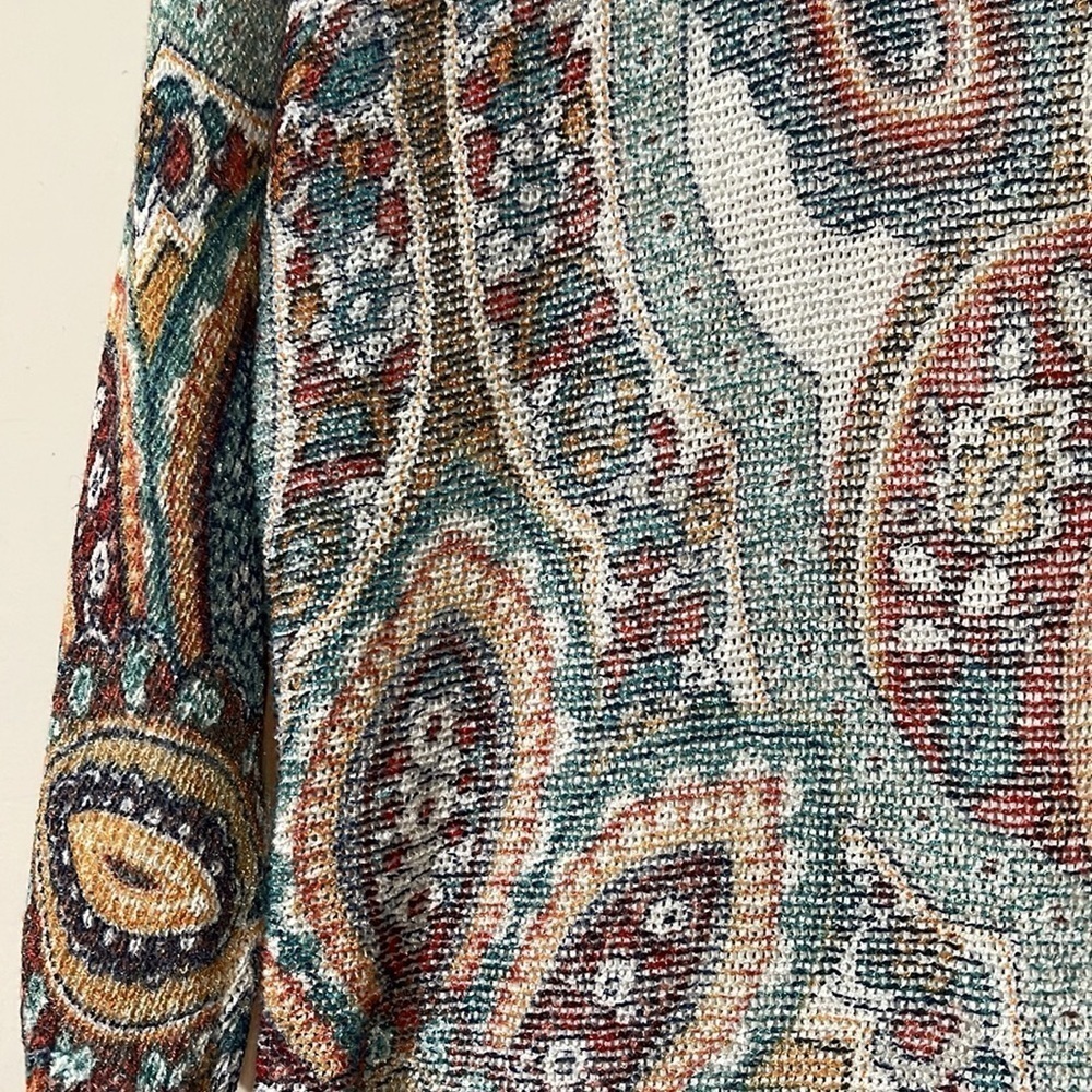 Chico’s Boho Paisley Knit Top - Picture 2 of 8